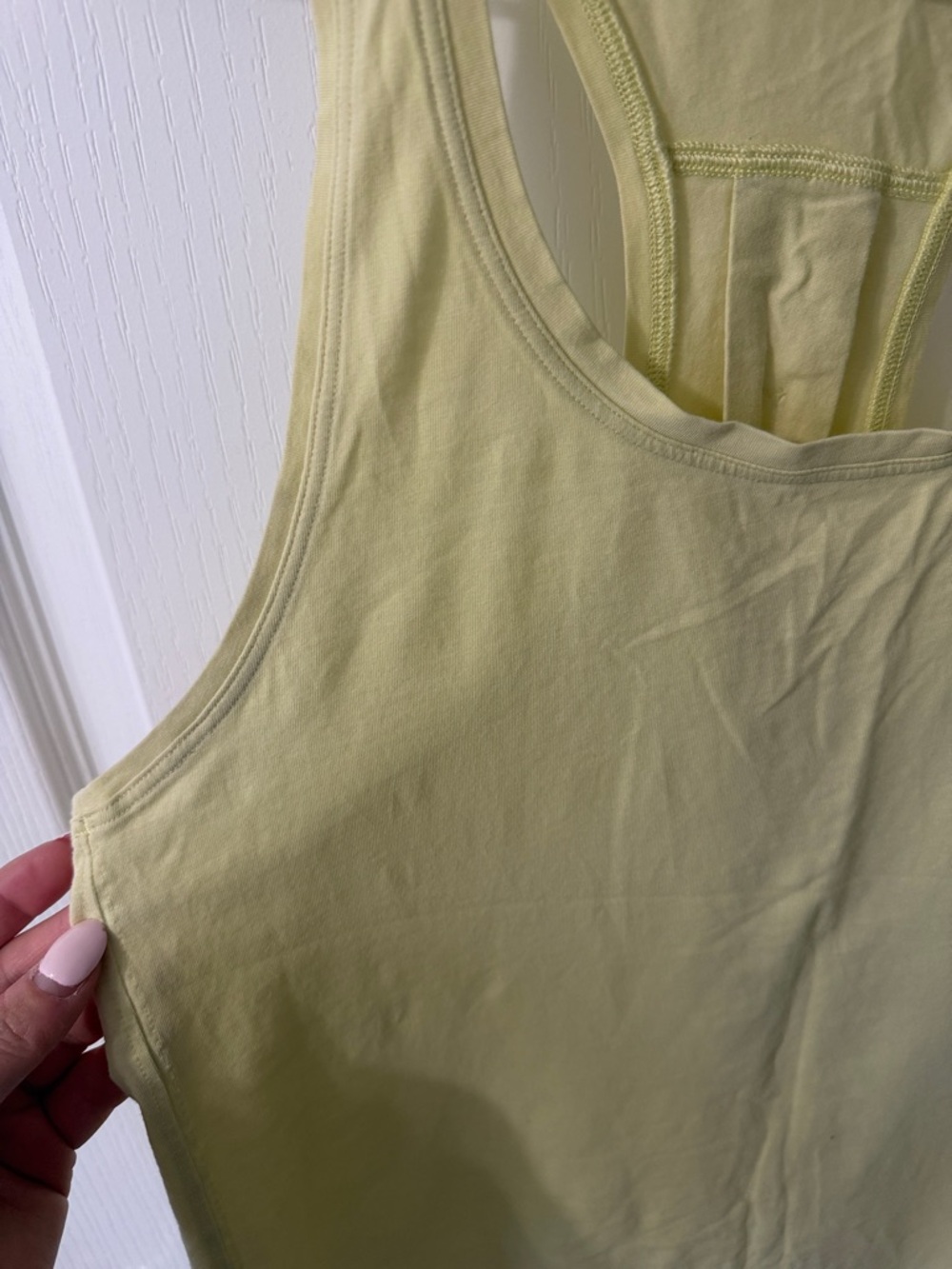 Light Yellow lululemon Racerback Tank Top - Picture 5 of 5